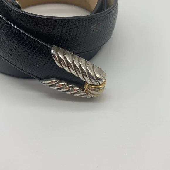 Vintage Brighton Museum Collection Belt Roman Coins Black Leather Sz Large FLAWS - Picture 3 of 16